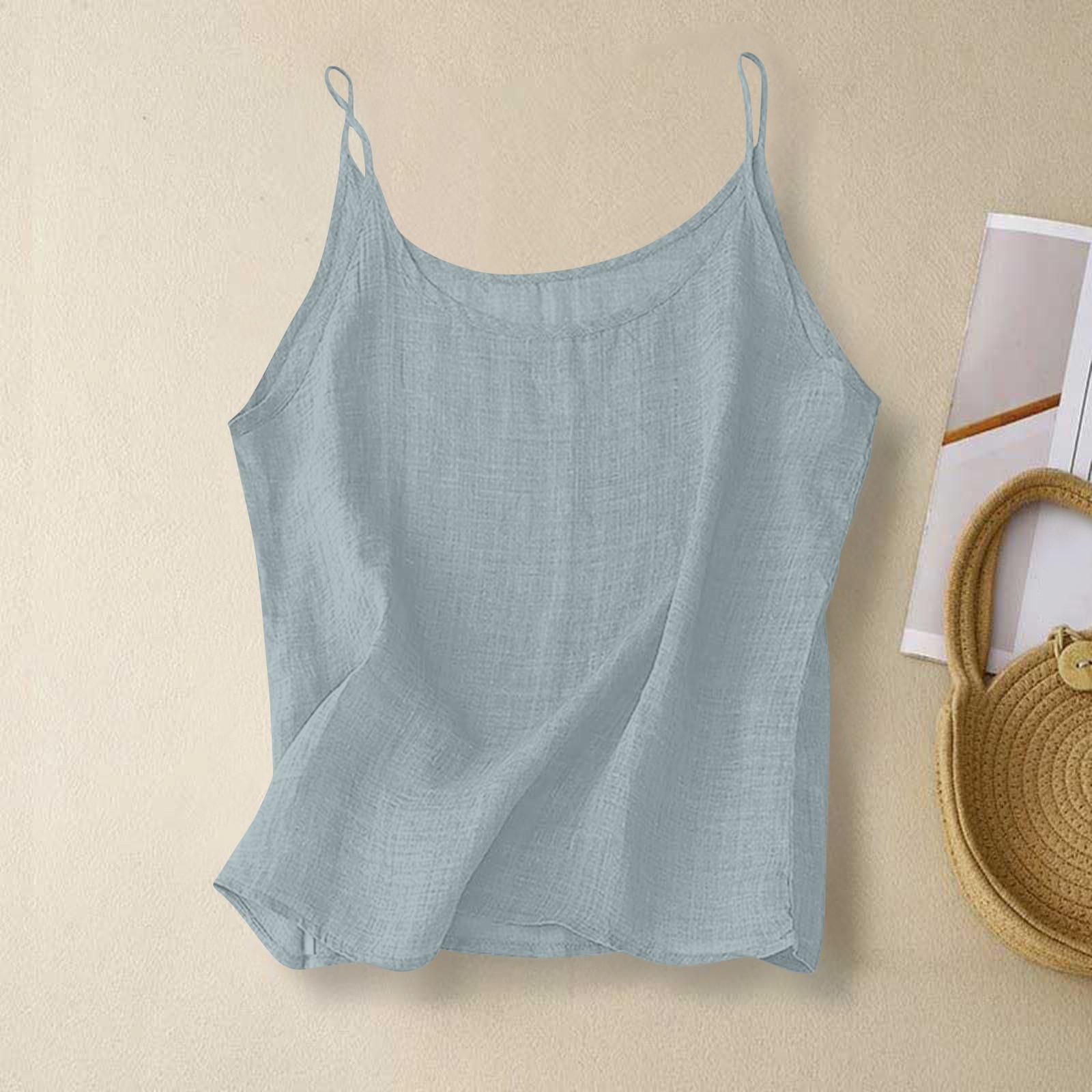 

Женский топ-комбинезон без рукавов с основой из хлопка и льна XXL