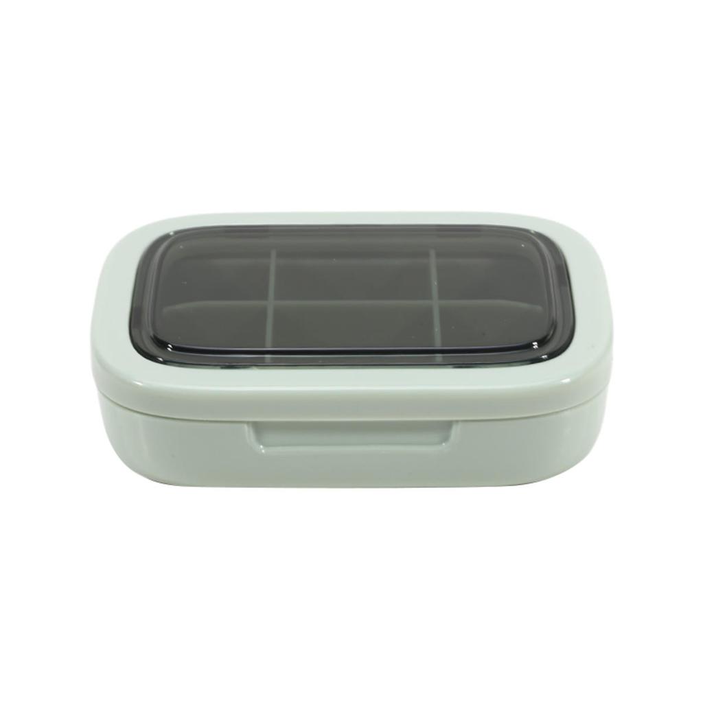 PP Mini Tragbare 4/6 Fächer Pillendose Reise Fischöl Organizer Behälter Versiegelt Tabletten Aufbewahrung Spenderbox für Vitamin