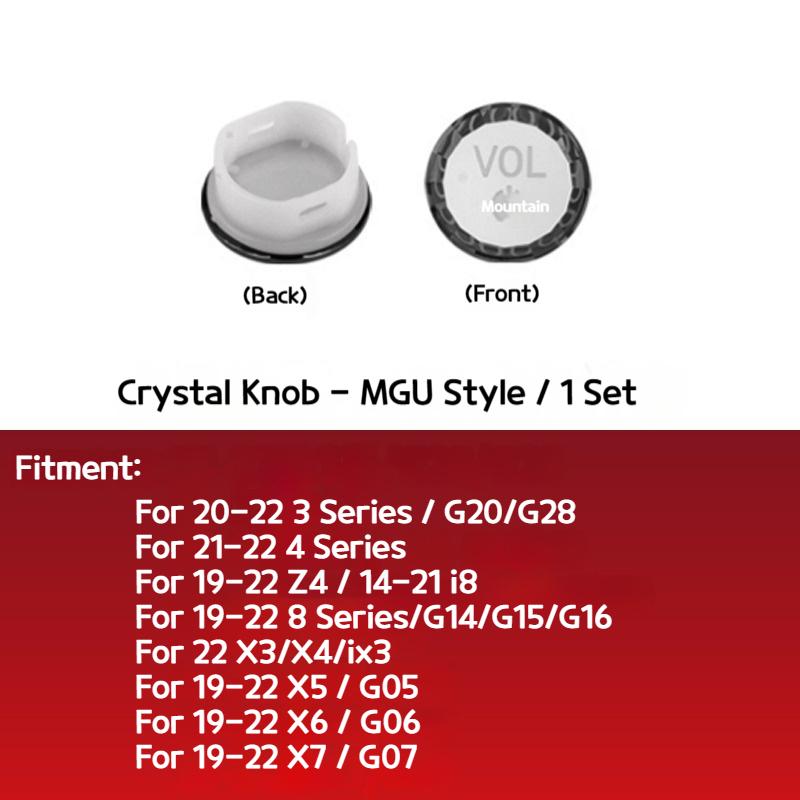 

For BMW 1 2 3 4 5 6 7 Series X3 X4 X5 X6 F10 F12 F20 F21 F22 F30 F01 Air conditioner crystal knob volume key decorative sticker