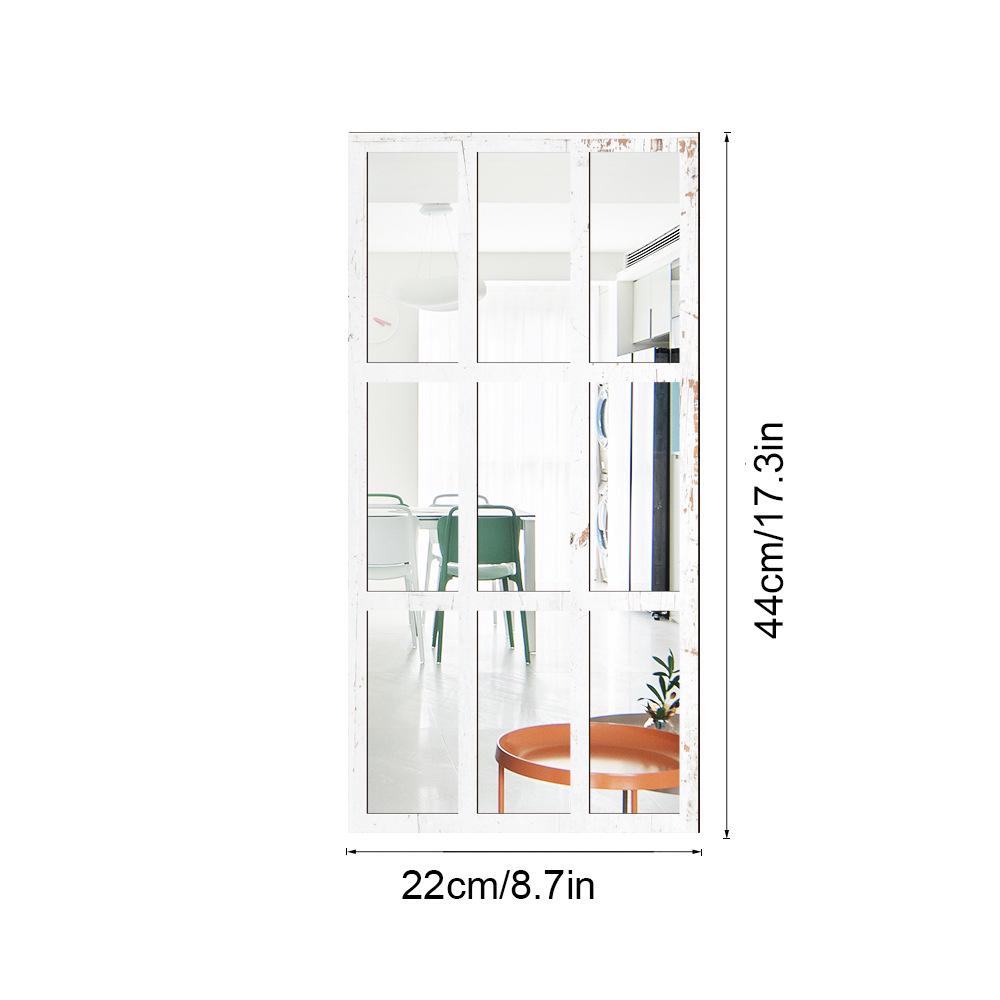 3D Vindusbue Akryl Speilklistremerke - Selvklebende Treveggdekor