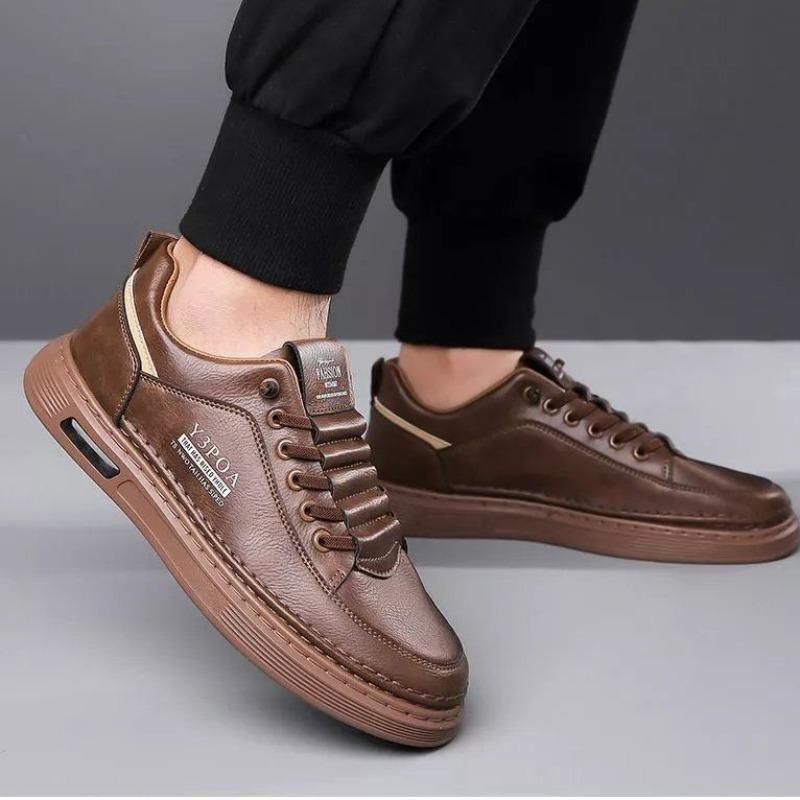 Men's Casual Shoes 2024 Summer New Sports Board Shoes Trendy and Versatile Breathable Soft Soled Odorless Lace Up Trendy Shoes