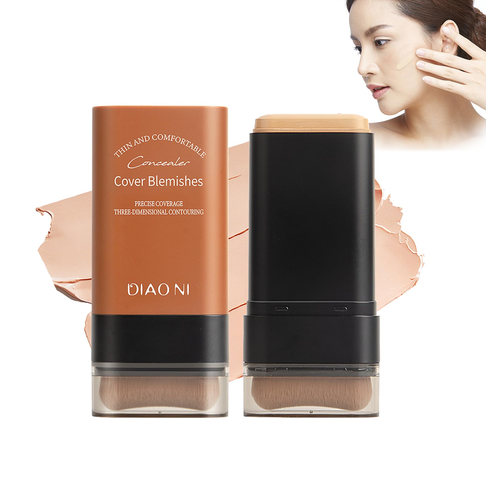 

Тональный крем с естественным покрытием, Высокий, Не требующий техники, Маскирующий темный тон, Натуральный оттенок кожи, Идеальный для 20 г стика, Покрытие, Увлажняющий, Двусторонний дизайн,