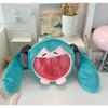 Cute cartoon slung bag, new backpack design. Adorable anime girl plush cartoon style, cute school bag