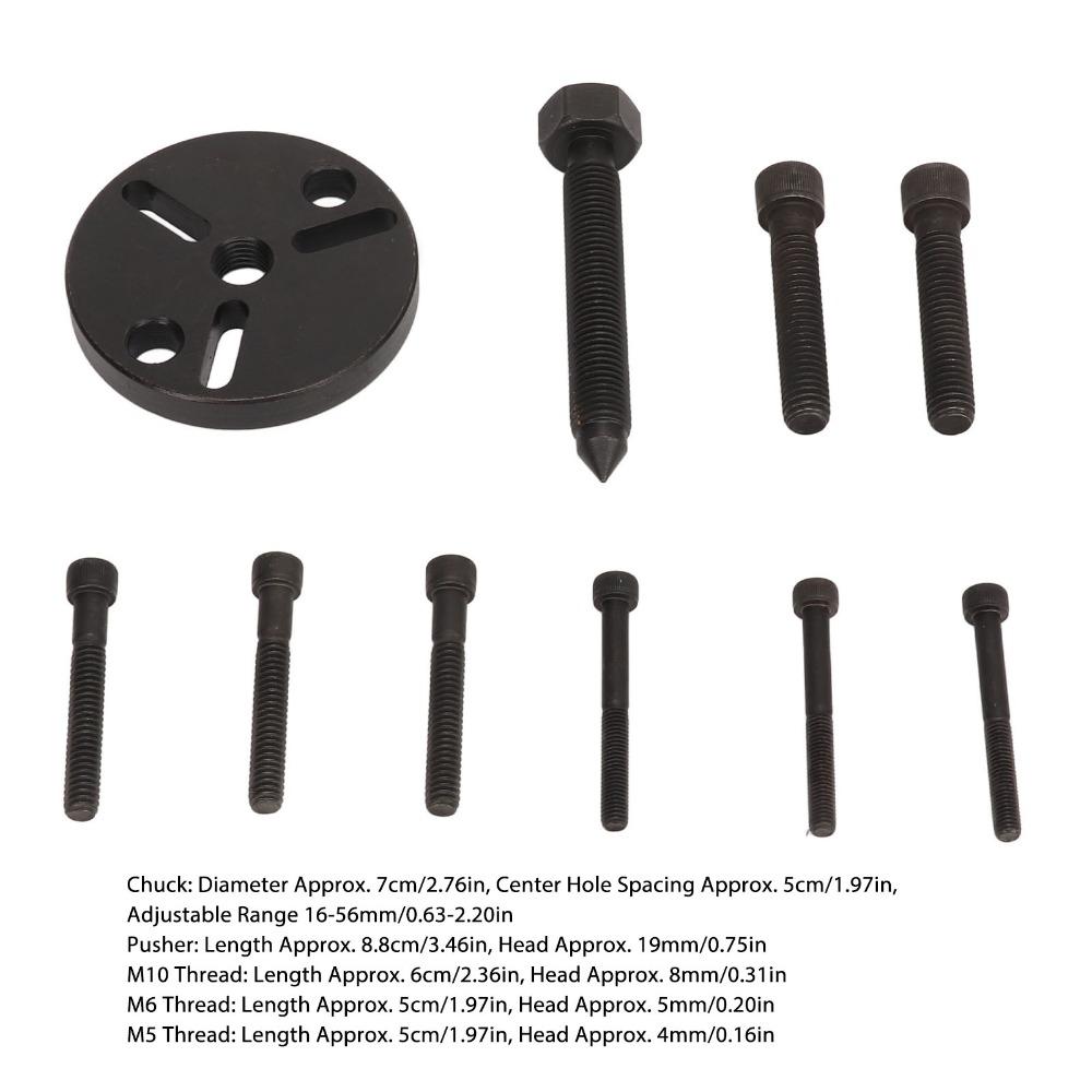 Multiple Thread Sizes AC Clutch Removal Tool Compressor Pulley Puller  Auto Repair