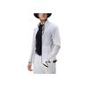 FILA Comfortable Stylish Elastic Soft Stand Collar Zip Design Long Sleeve Jacket Men jackets Jade-White A11M435702F-WT