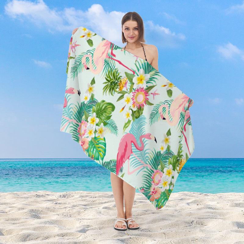 Pastel Rainbow Striped Beach Towel Microfiber Quick Dry Absorbent Lightweight Colorful Summer Towel for Beach Pool Vacation