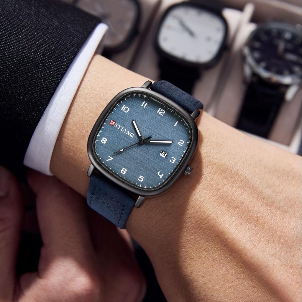 Niche Design Square Watch Student Simple Fashion Women Simple Temperament Trendy Retro Male Couple Watch