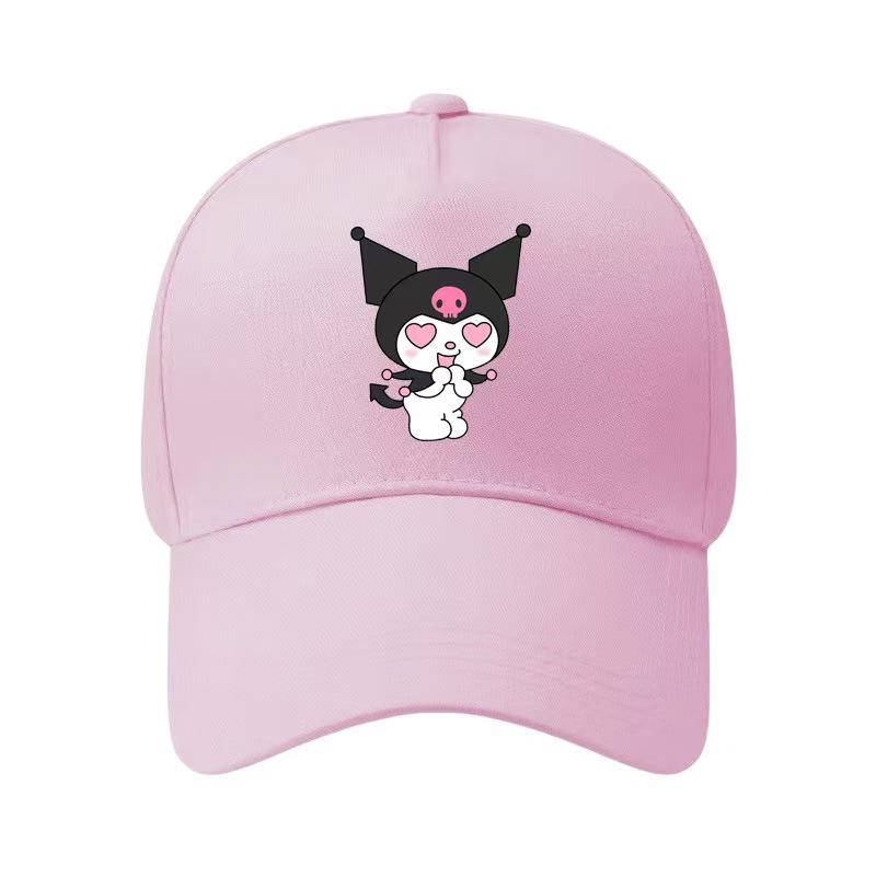 Adult Sanrio Kuromi Kuromi Five-piece Cotton Baseball Cap Sun Hat