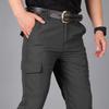 Men's Outdoor Quick-Dry Waterproof Trekking Pants - Casual Multi-Pocket Straight Leg Workwear