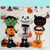 Adorable Halloween Polyester Decorations Ghost Cat Figurines