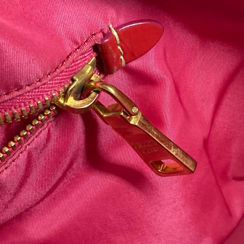 PRADA logo Bag Shoulder Bag Tote Bag Shoulder Bag Nylon / enamel pink