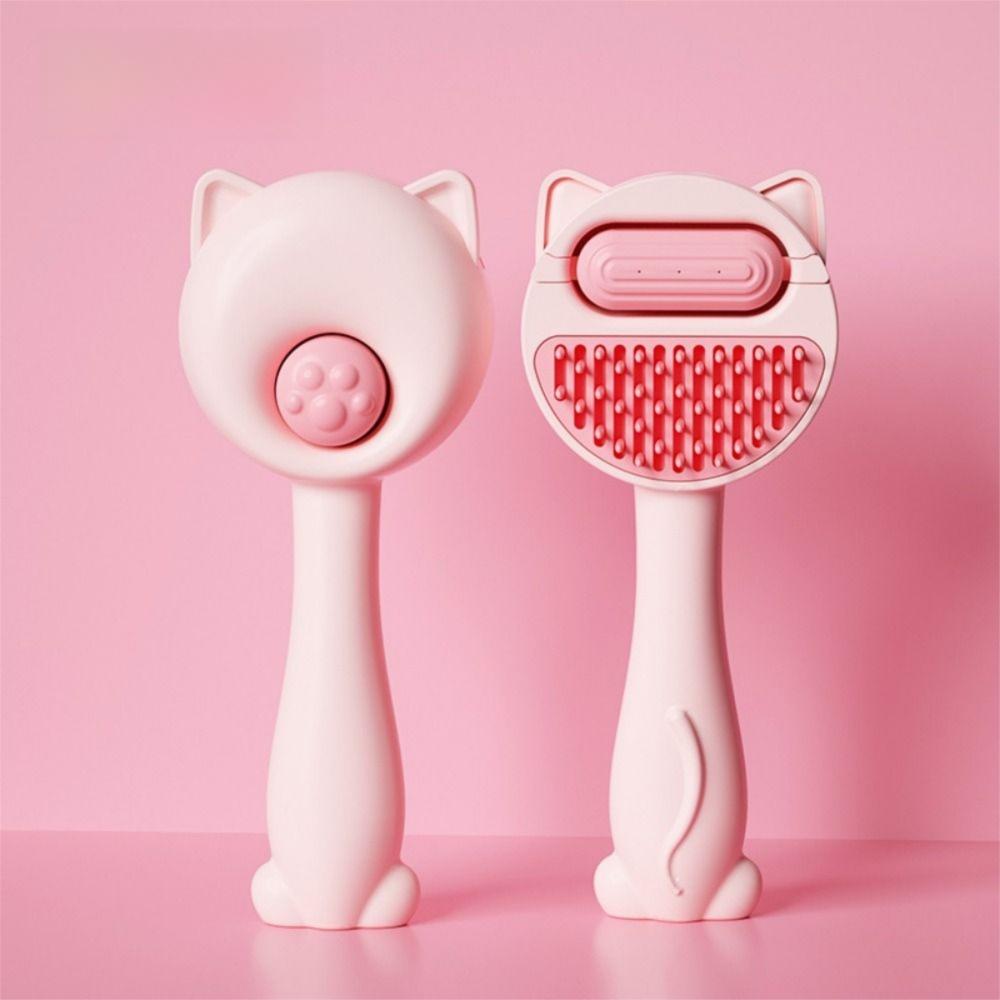 With Water Tank Cat Grooming Brush Self Cleaning Cat Hair Shedding Comb Pet Hair Remover Kittens