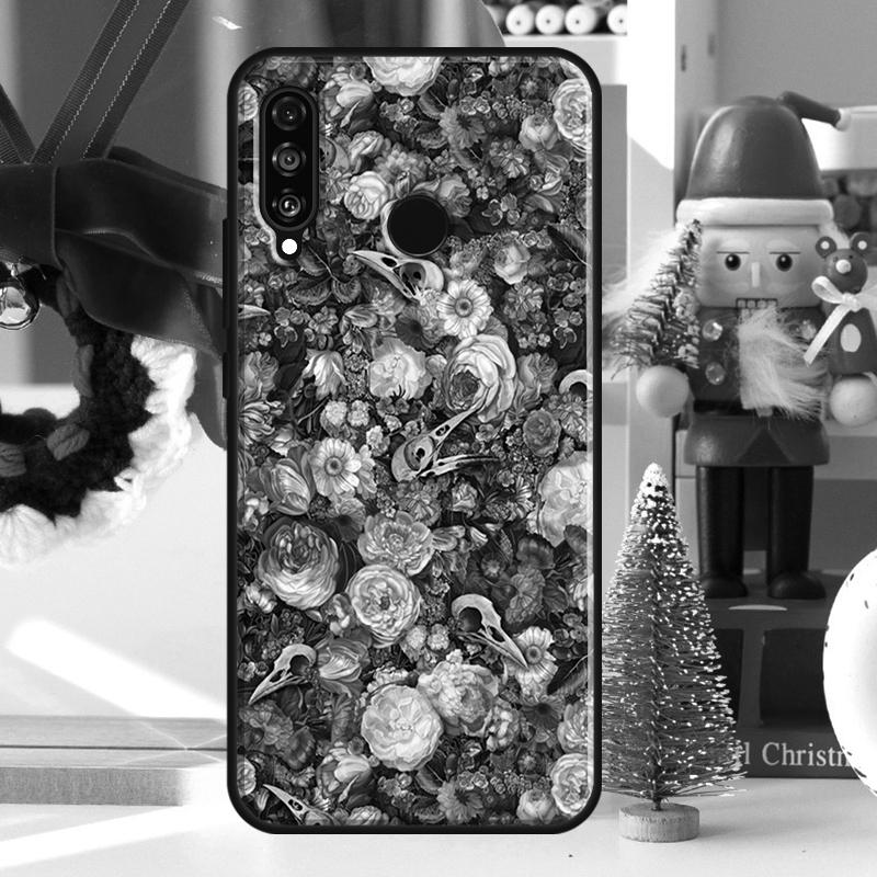 Raven Skull For Huawei Nova 9 10 SE 11 Pro Y60 Y70 Y90 Y61 Y91 Y72 Y73 12i 11i 8i P20 P30 P40 Lite Case