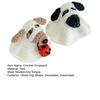 1/2Pcs Halloween Crochet Ghost Dog Doll Mini Handmade Knitting Pumpkin Ghost Puppy Doll Home Office Desktop Animal Decoration Ornament