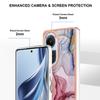 YB IMD Series-16 Style E TPU Case for Oppo Reno10 5G (Global) Electroplating 2.0mm Marble Pattern IMD Phone Cover