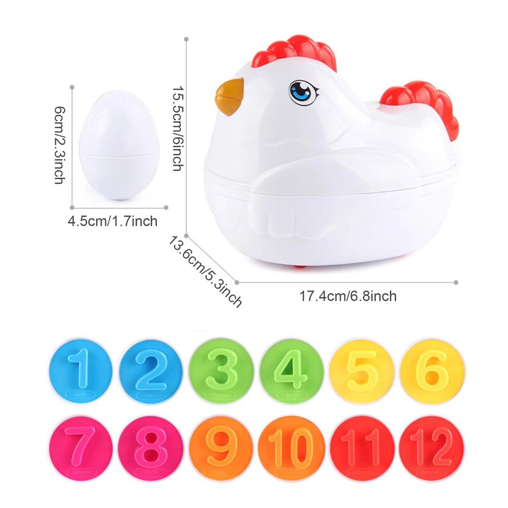 12 Matching Eggs Montessori Sensory Baby Toys Easter Eggs Chicken Colors Shapes Sorter Learning Educational Toy For Kids Gifts
