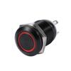 Car 12mm LED Light Momentary Push Button   Toggle Black Case 2A