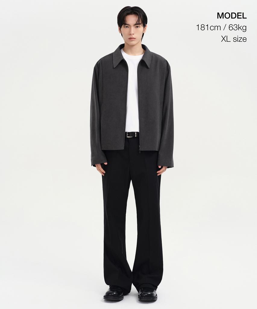 Musinsa Standard Brushed Relaxed Minimal Jacket [Gunmetal]