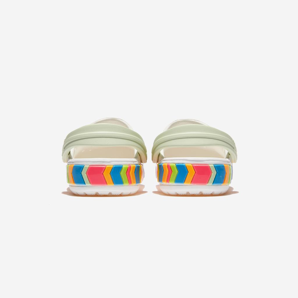 Crocs Crocband Chevron Band Clog Toddler [CRS213840-WHITE/MULTI]