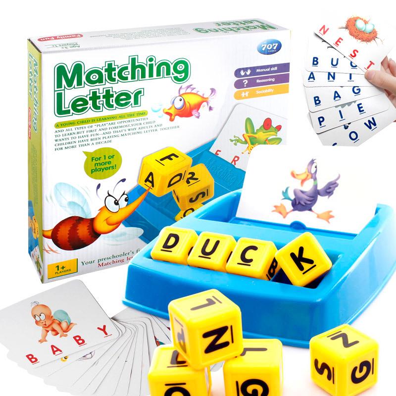 707-18 Remember Words Fun Learning Words Puzzle Letters With Happiness Learning English Early Education Puzzle Toy Board Game