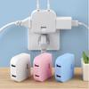 4 In 1 Rotatable Socket Converter Flat Pin Plug AC Outlet Extender Wall Tag Plug with 2USB Charge Adapter 180°Rotary