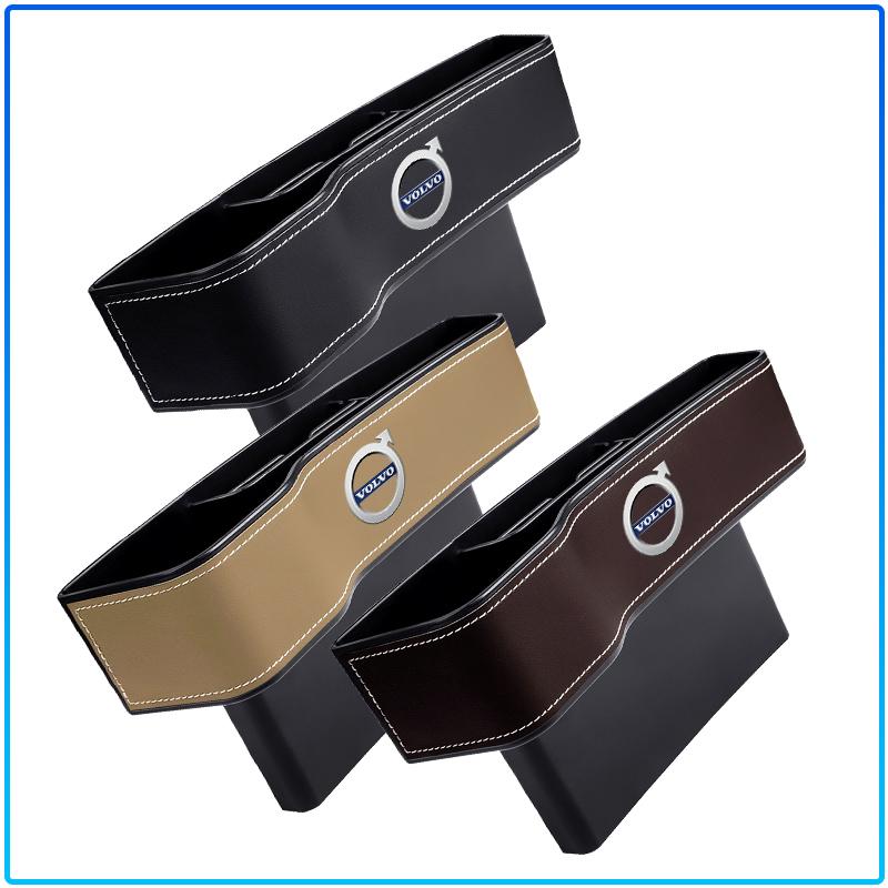 Car Seat Gap Organizer Multifunction Storage Box Cup Pocket For Volvo XC90 XC60 XC70 XC40 V90 V60 V40 C70 C30 S80