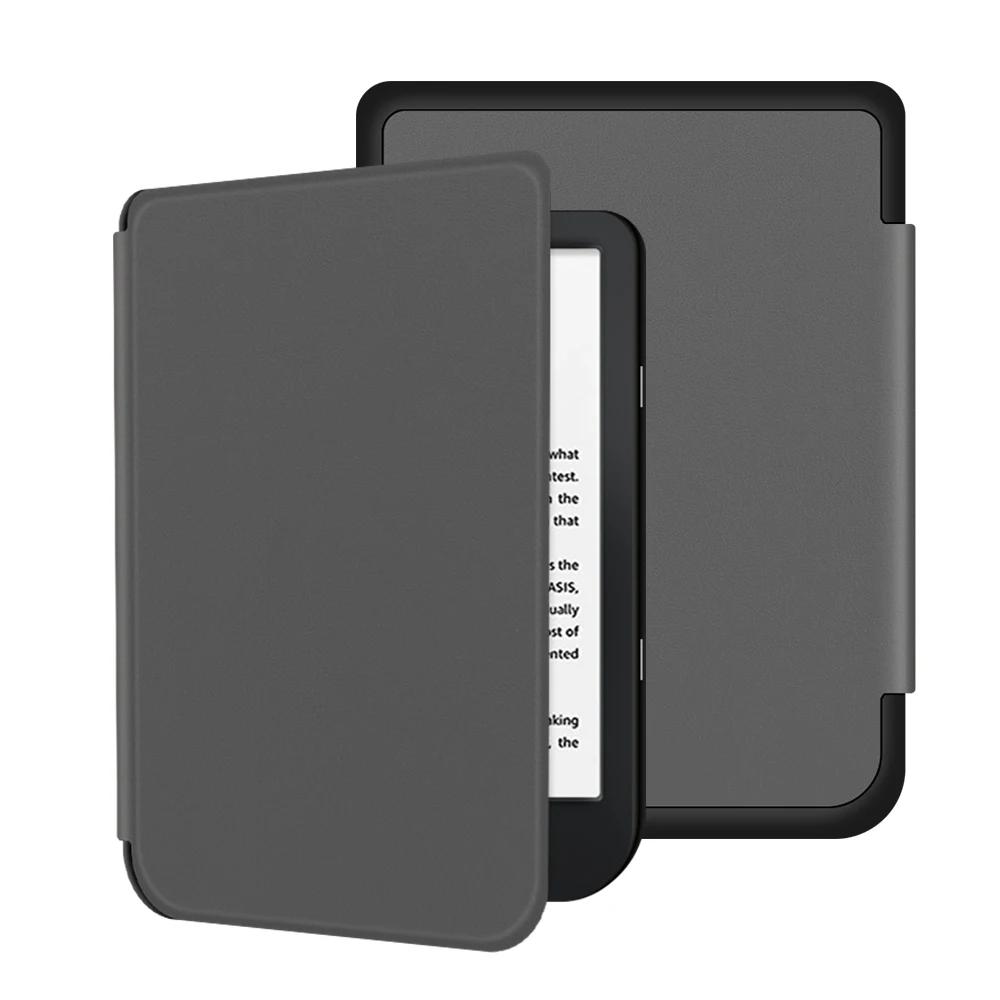 Schlanke Magnet Wake/Sleep-Hülle für Kobo Nia Ereader 2020 PU Ebook Smart Cover Ereader Skin Shell Lightweigh Auto Sleep Funda Capa