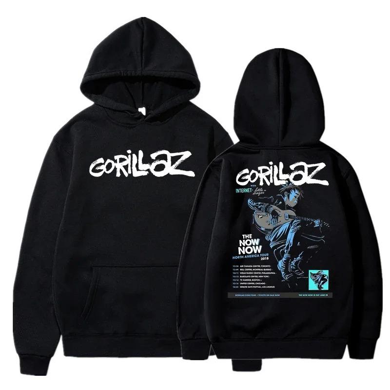Gorillaz Graphic Hoodie Men Women Sweatshirt Autumn Winter Oversized Streetwear Y2k Hip Hop Pullover Tracksuit Female Male Clothing