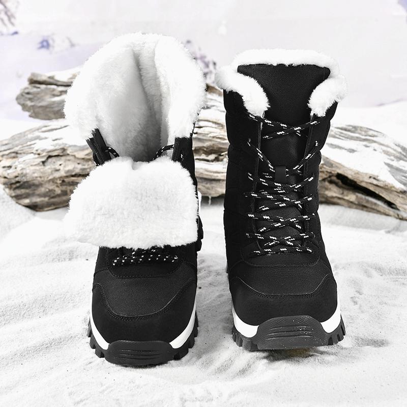 Snow boots winter wool warm cotton shoes sports shoes high top cotton shoes outdoor hiking shoes boots