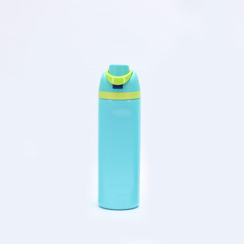 Steel Stainless Owala Water Bottle Straw 710ml Push Lid Keeps Sports Drinks