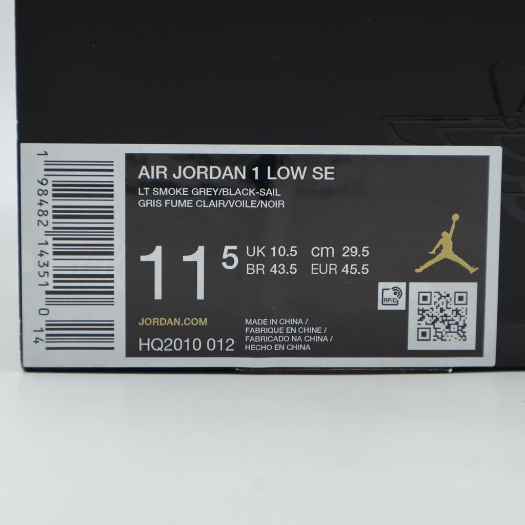 HQ2010-012 Nike Air Jordan 1 Low OG  Light Smoke Grey Off Noir (Men's)