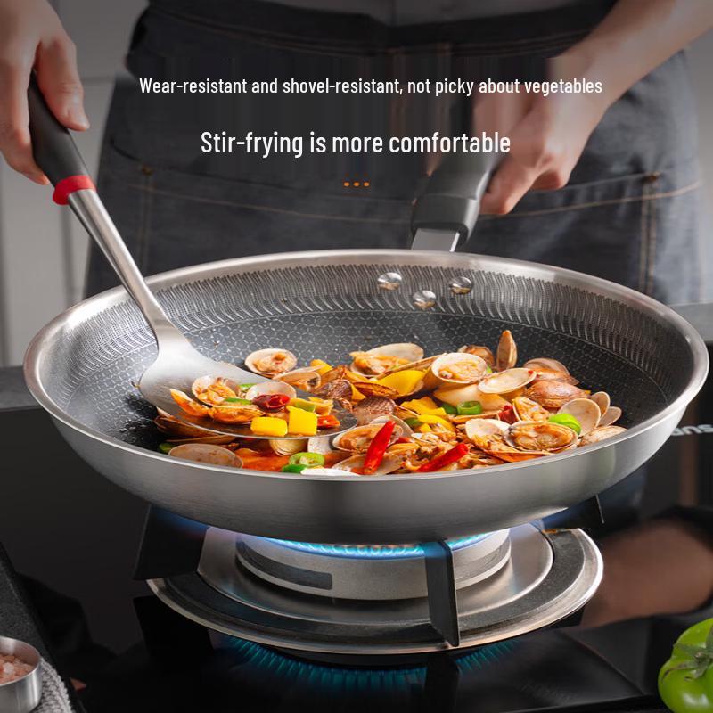 Supor 32cm Stainless Steel Honeycomb Non-Stick Frying Pan