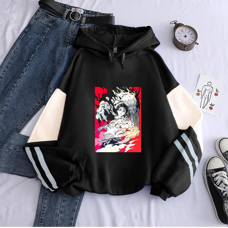 

Okkotsu Yuta Hoodie Jujutsu Kaisen Print Sweatshirt For Men Women Casual Hooded Casual Streetwear Harajuku Oversized Pullover XS чёрный