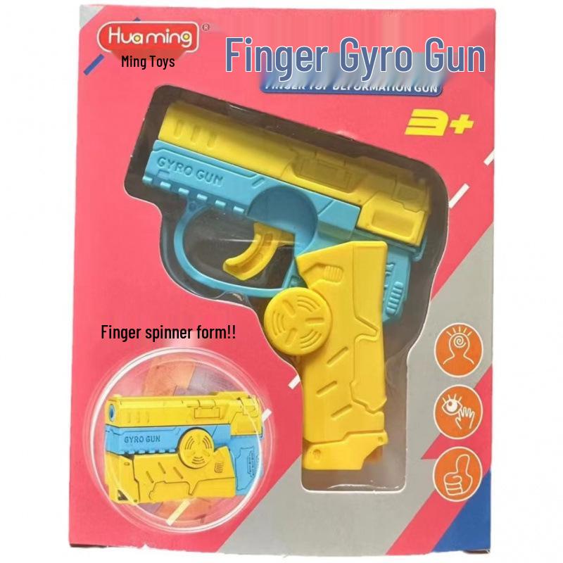 Jeep Finger Tank Gyro Toy for Kids: Radish Gun & Decompression Spinner