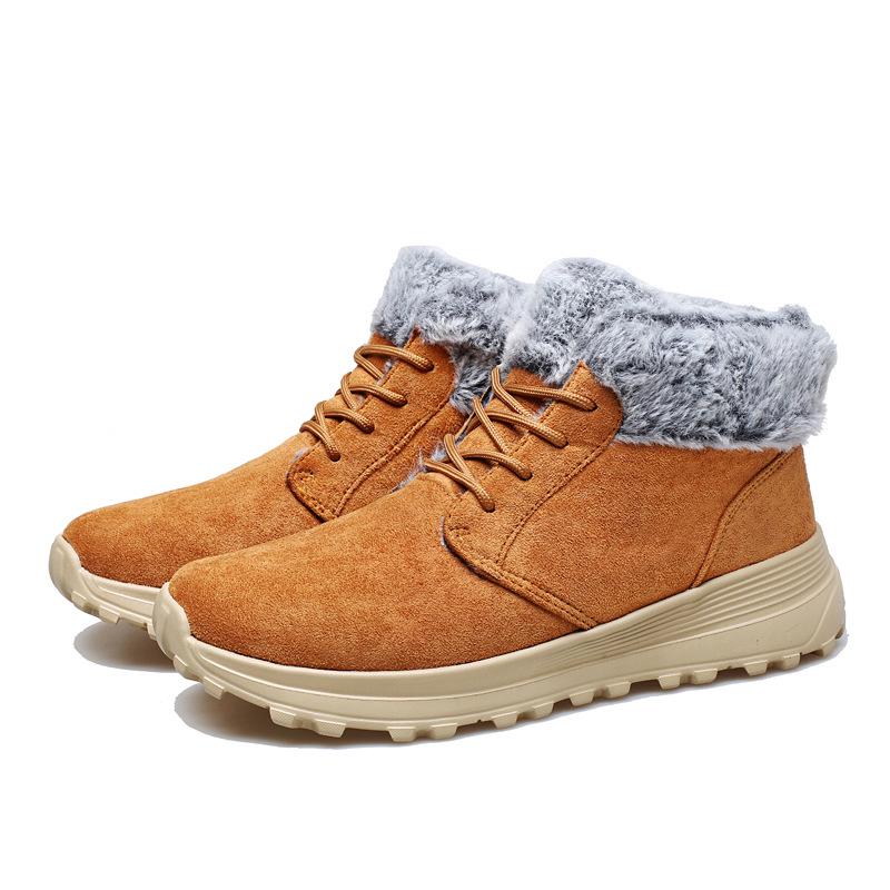 Men's Lightweight Winter Snow Boots with Warm Velvet Lining