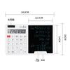 Solar Powered Handwriting Board Calculator with 12 Digit Display for Learning, Accounting, Finance, Office