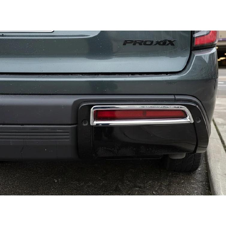 For Nissan Patrol Y63 Armada 2025 2026 ABS Chrome Rear Reflector Fog Light Lamp Cover Trim Bezel Frame Styling Garnish