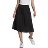 Adidas Originals Adicolor Solid Pleated Elastic Waist Casual Long Skirt Women skirts Black HG1091