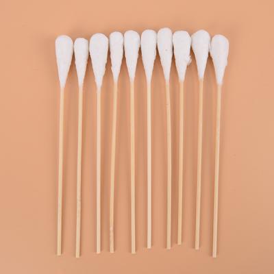 20Pcs 20Cm Wood Cotton Swab Health Medical Clean Sticks Buds Wood Cotton Head
