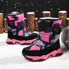 Kids Winter Boots Fashion Convenient Outdoor Thick Sole with Plush Insulation  Boy's Snow Boots High Top Cotton Shoes