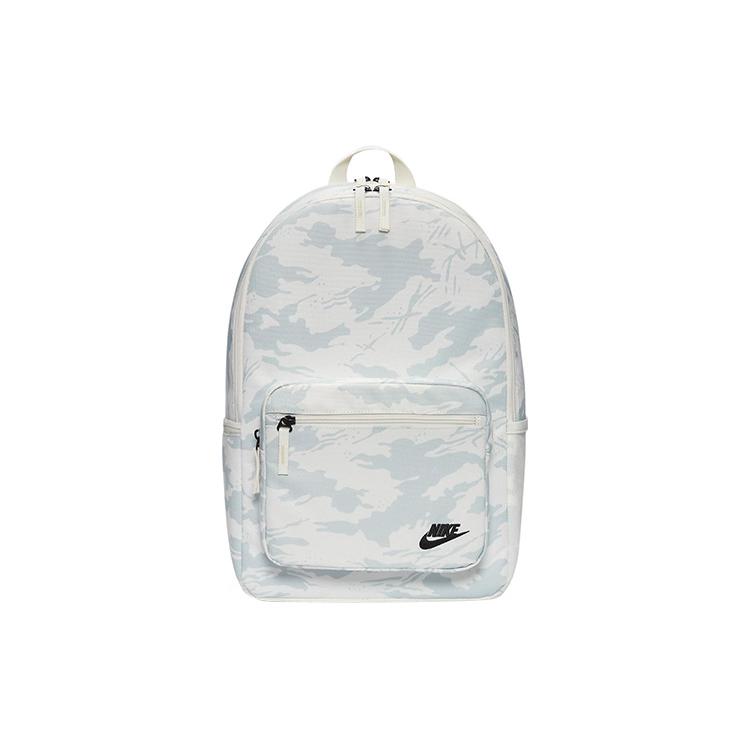 Nike Heritage Polyester Backpack Regular Unisex White Gray DQ5931-133
