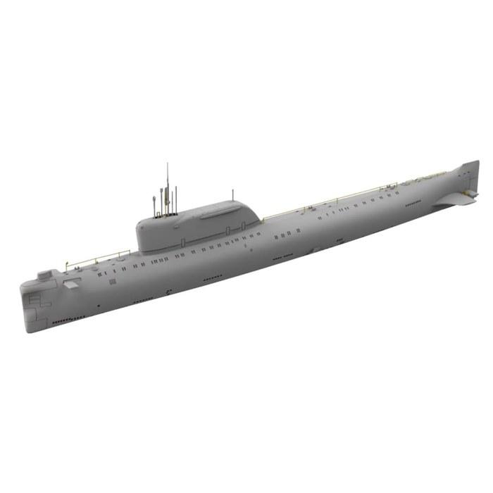 Tacom 1/350 Hotel-Type Nuclear Submarine Project 658M Plan Plastic Model TKO6016 (Submarine) Pre-Colored 32.6cm