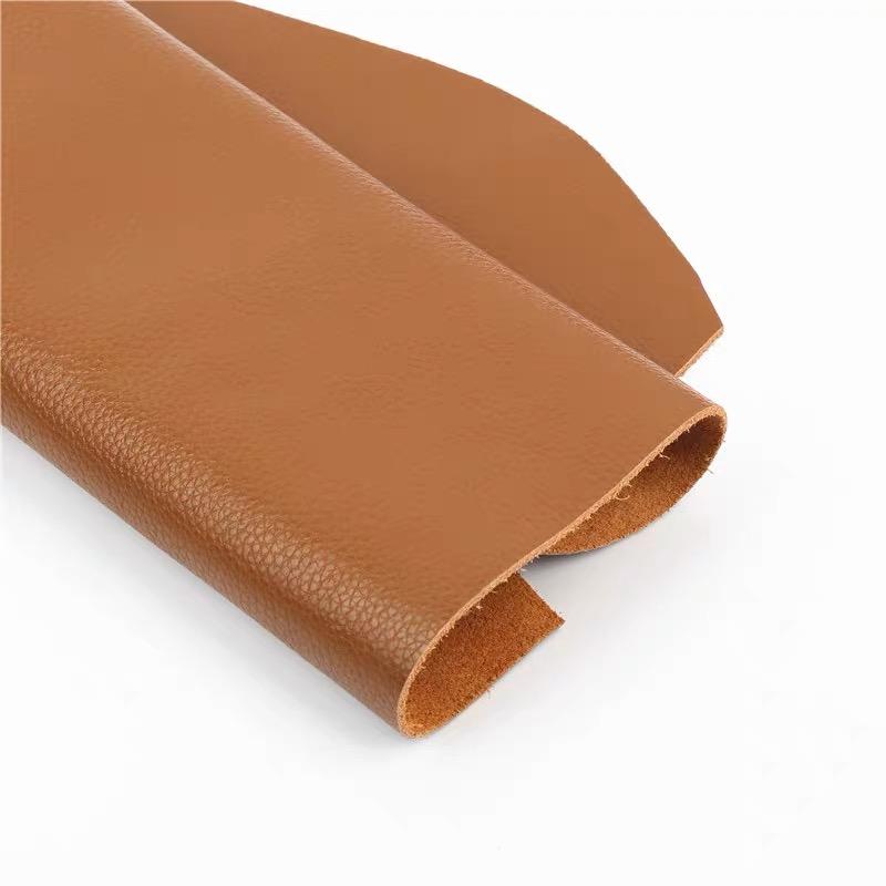 Pelle bovina pieno fiore colore cachi scuro spessore 1,5 mm per pantofole fresche, scarpe in pelle fai-da-te fatte a mano, tessuto in pelle