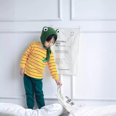 Children's Autumn Cotton Base Layer Set: Boys' Trousers & Girls' Pajamas