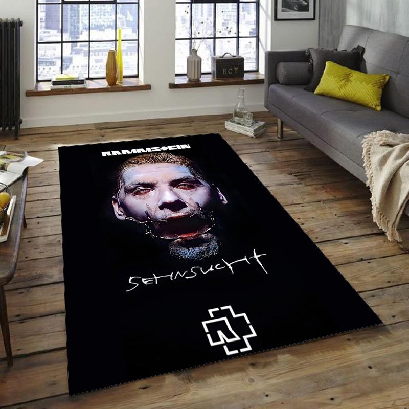 1 Stück Rammstein1 Design Teppich - Rutschfest, Weich & Gemütlich Fußmatte für Wohnzimmer, Schlafzimmer, Büro - Innen-/Außenbereich Dekorteppich