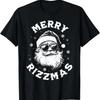 Merry Rizzmas Kids Teens School Funny Christmas Santa Claus Tshirt