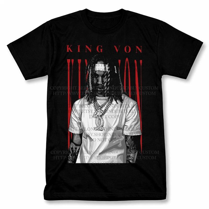 

King Von Hip Hop Rap Graphic T Shirt Vintage Fan Tee S