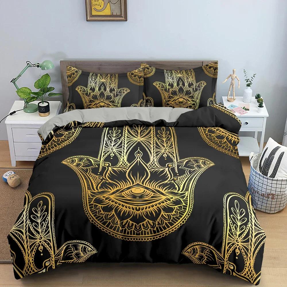 Divination Hand Duvet Cover Psychedelic Comforter Cover Bedding Set Personality Quilt Cover Queen King Size Bedclothes 2/3 Pcs