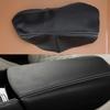 Black Microfiber Leather Car Front Center Console Armrest Lid Cover Skin Fit for Nissan Maxima 2016 2017 2018