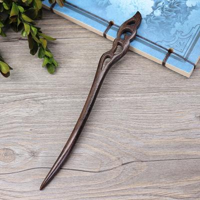 Classical Ebony Hairpin, Wooden Hairpin, Hairpin, Ancient Costume, Ancient Hanfu Women's Simple and Versatile Disc Hair Ball Headdress